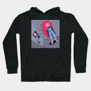 burning cat Hoodie